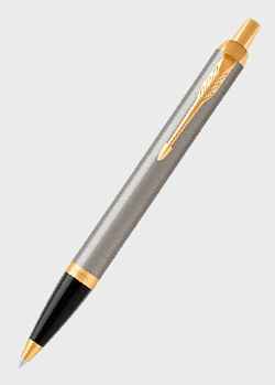 Шариковая ручка Parker IM 17 Brushed Metal GT BP 22 232, фото